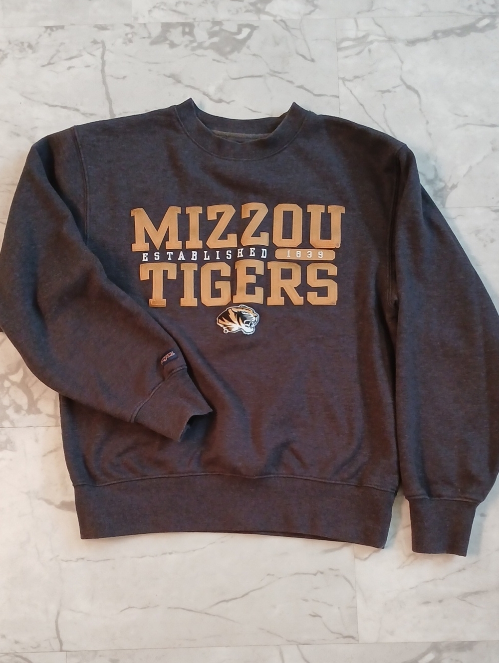 Jansport Mizzou Tigers Crewneck Sweatshirt - Charcoal and Gold